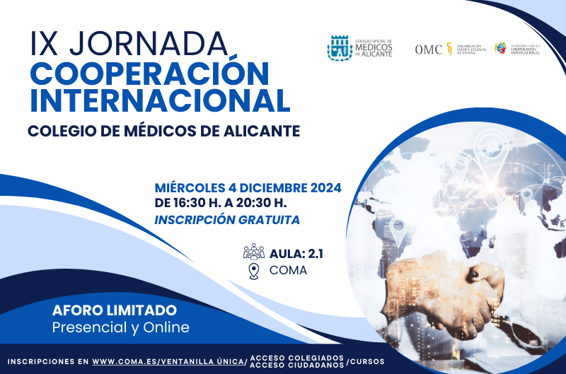 https://coma.es/evento/ix-jornada-de-cooperacion-internacional-del-colegio-de-medicos-de-alicante/