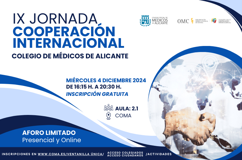 https://coma.es/evento/ix-jornada-de-cooperacion-internacional-del-colegio-de-medicos-de-alicante/